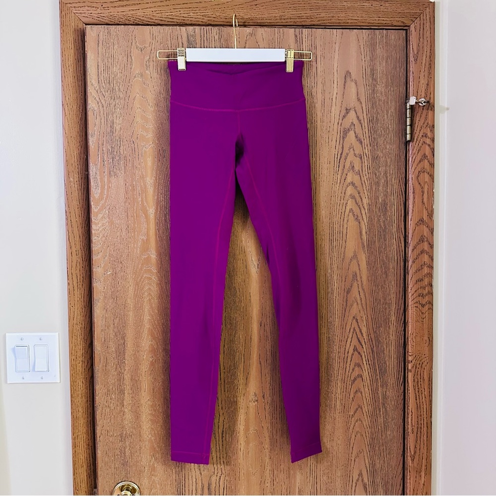 Lululemon Invigorate Magenta Purple Leggings - Picture 3 of 5